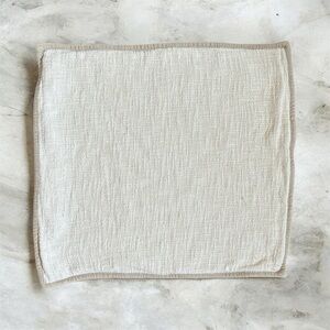 Pottery Barn Cream Textured Accent Pillow Slip Cover 20x20